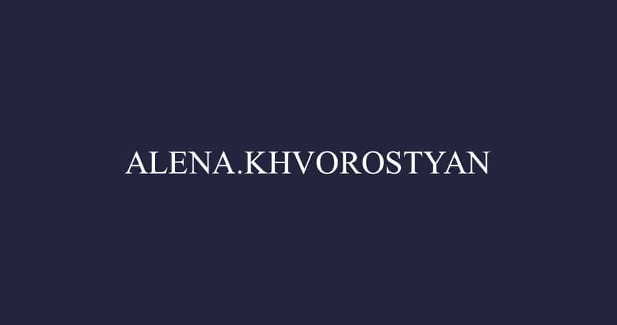alena.khvorostyan design